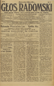 Głos Radomski, 1920, R. 5, nr 35