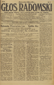 Głos Radomski, 1920, R. 5, nr 35