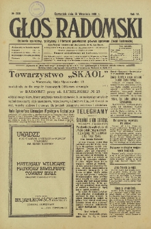 Głos Radomski, 1919, R. 4, nr 206