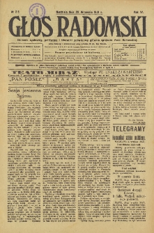 Głos Radomski, 1919, R. 4, nr 215