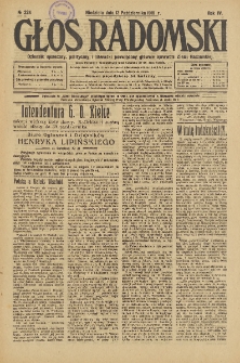 Głos Radomski, 1919, R. 4, nr 224