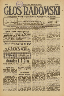 Głos Radomski, 1919, R. 4, nr 226