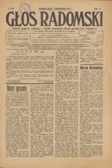 Głos Radomski, 1919, R. 4, nr 220