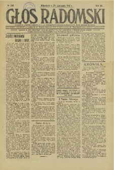 Głos Radomski, 1919, R. 4, nr 248