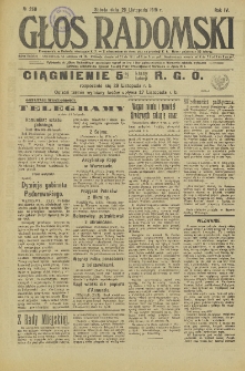 Głos Radomski, 1919, R. 4, nr 250