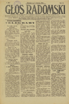 Głos Radomski, 1919, R. 4, nr 252
