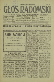 Głos Radomski, 1919, R. 4, nr 255