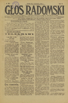Głos Radomski, 1919, R. 4, nr 256