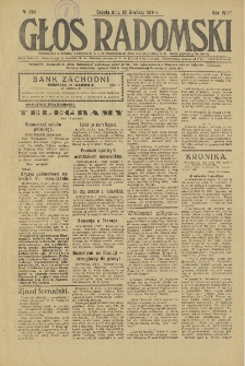 Głos Radomski, 1919, R. 4, nr 258