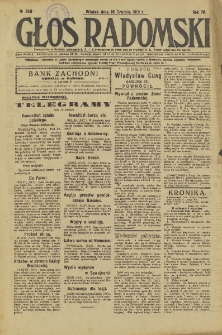 Głos Radomski, 1919, R. 4, nr 260
