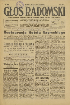 Głos Radomski, 1919, R. 4, nr 263
