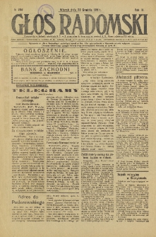 Głos Radomski, 1919, R. 4, nr 264