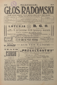 Głos Radomski, 1918, R. 3, nr 227