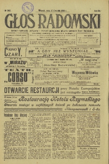 Głos Radomski, 1918, R. 3, nr 262