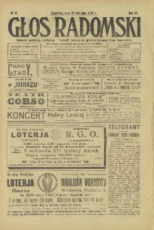 Głos Radomski, 1919, R. 4, nr 91