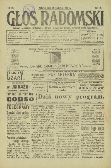 Głos Radomski, 1919, R. 4, nr 95