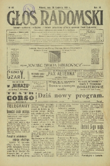 Głos Radomski, 1919, R. 4, nr 95