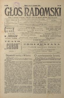 Głos Radomski, 1918, R. 3, nr 236