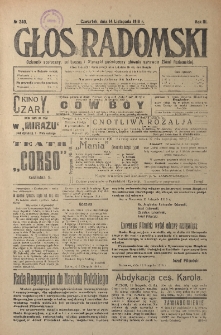 Głos Radomski, 1918, R. 3, nr 240