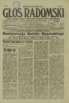 Głos Radomski, 1919, R. 4, nr 175