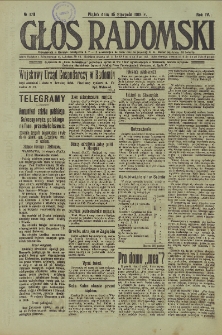 Głos Radomski, 1919, R. 4, nr 179