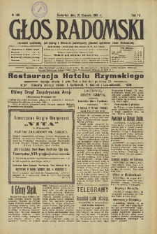 Głos Radomski, 1919, R. 4, nr 183