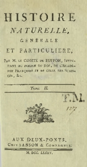 Histoire naturelle, générale et particuliere T. 2