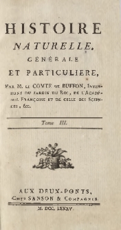 Histoire naturelle, générale et particuliere T. 3