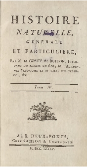 Histoire naturelle, générale et particuliere T. 4