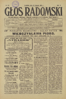 Głos Radomski, 1919, R. 4, nr 192