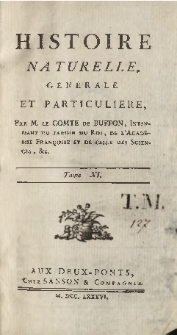 Histoire naturelle, générale et particuliere T. 11
