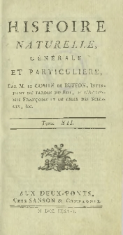 Histoire naturelle, générale et particuliere T. 12