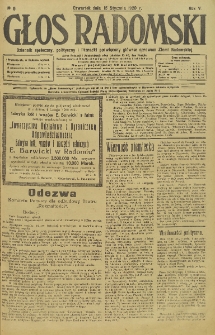 Głos Radomski, 1920, R. 4, nr 9