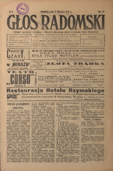 Głos Radomski, 1919, R. 4, nr 4