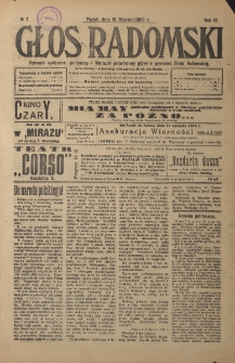 Głos Radomski, 1919, R. 4, nr 7