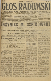 Głos Radomski, 1920, R. 4, nr 50