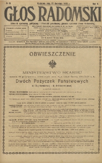 Głos Radomski, 1920, R. 4, nr 61