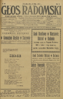 Głos Radomski, 1920, R. 4, nr 68