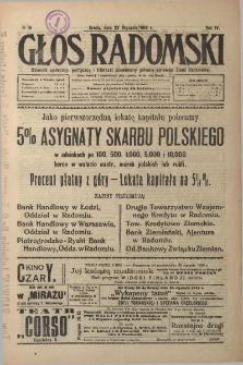 Głos Radomski, 1919, R. 4, nr 16