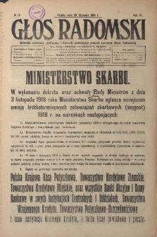 Głos Radomski, 1919, R. 4, nr 18
