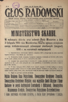 Głos Radomski, 1919, R. 4, nr 18