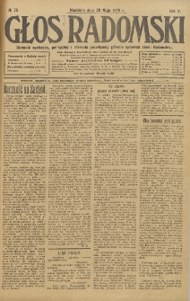 Głos Radomski, 1920, R. 4, nr 73