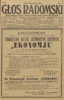 Głos Radomski, 1920, R. 4, nr 76