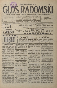 Głos Radomski, 1919, R. 4, nr 21