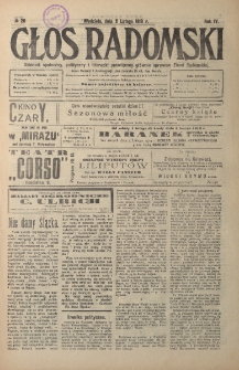 Głos Radomski, 1919, R. 4, nr 26