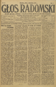 Głos Radomski, 1920, R. 4, nr 79