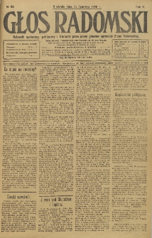 Głos Radomski, 1920, R. 4, nr 83