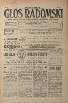Głos Radomski, 1919, R. 4, nr 33
