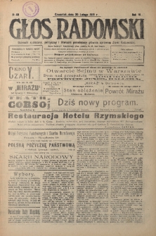 Głos Radomski, 1919, R. 4, nr 40