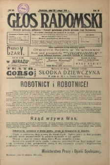 Głos Radomski, 1919, R. 4, nr 43